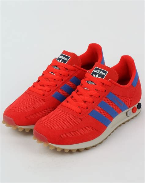 adidas la trainer red blue|adidas la trainer blue jeans.